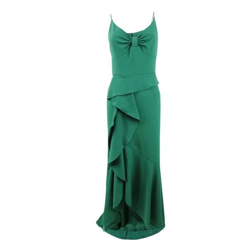 Adrianna Papell Cascade Ruffle Evening Dress